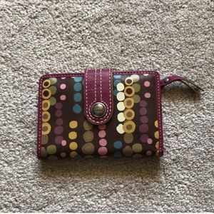 Multicolor Fossil Wallet